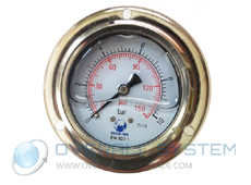 Oil Pressure Gauge with Front Flange